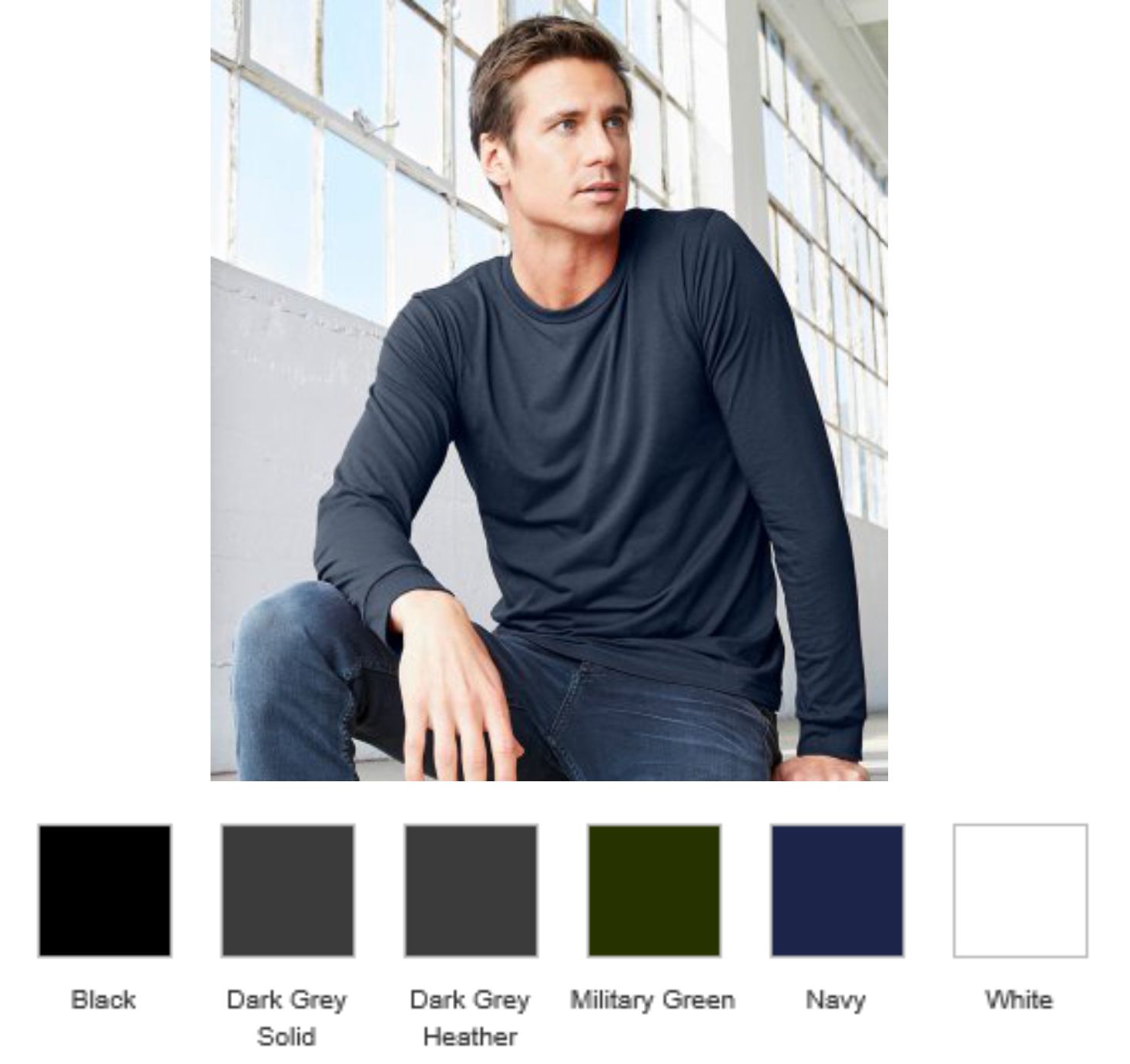 CV3501 Unisex Jersey Long Sleeve T-Shirt  CV3501 Unisex Jersey Long Sleeve T-Shirt